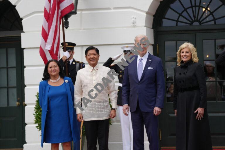 Ferdinand Marcos Jr arrives at the White House.
